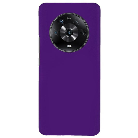 For Honor Magic4 Glossy Surface Rubberized Finish Hard PC Back Case Anti-drop Phone Cover - Purple