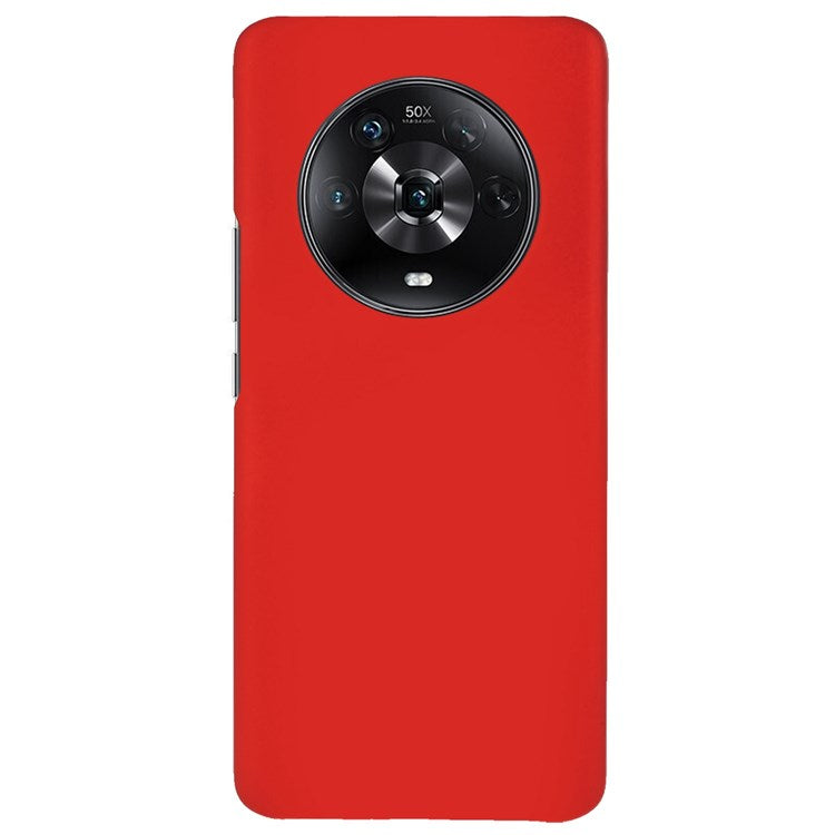 For Honor Magic4 Glossy Surface Rubberized Finish Hard PC Back Case Anti-drop Phone Cover - Red