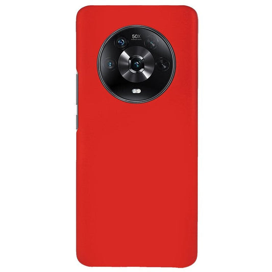 For Honor Magic4 Glossy Surface Rubberized Finish Hard PC Back Case Anti-drop Phone Cover - Red
