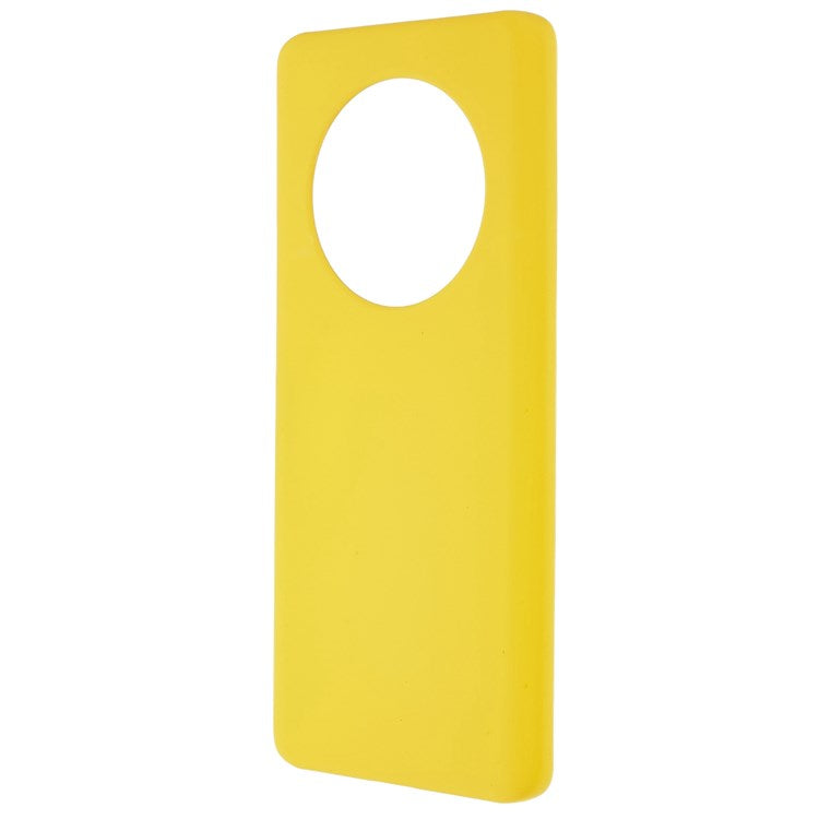 For Honor Magic4 Glossy Surface Rubberized Finish Hard PC Back Case Anti-drop Phone Cover - Yellow