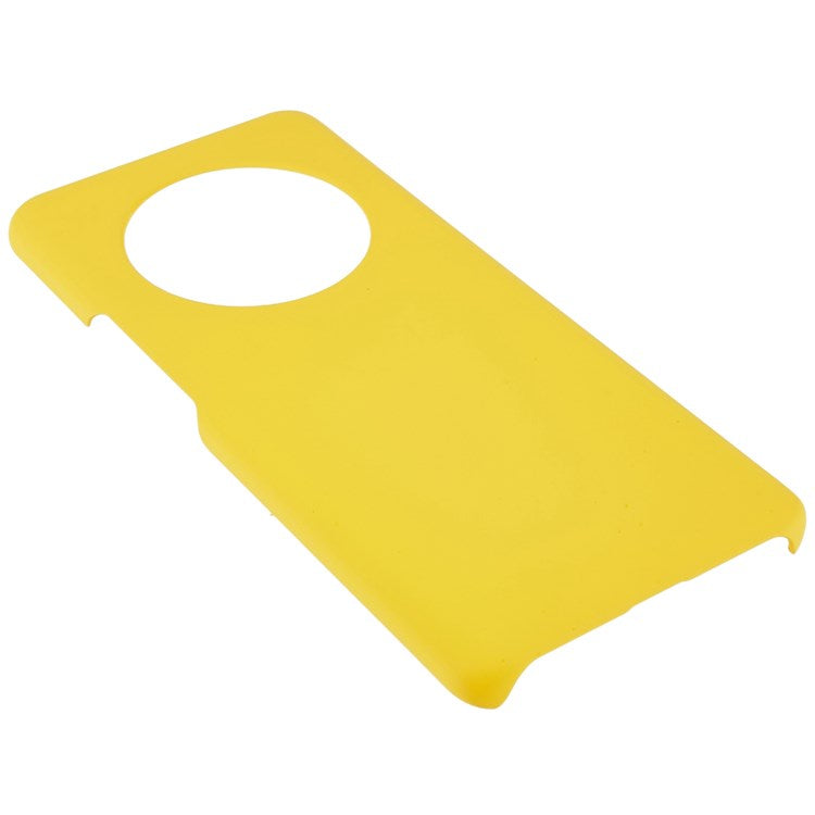For Honor Magic4 Glossy Surface Rubberized Finish Hard PC Back Case Anti-drop Phone Cover - Yellow