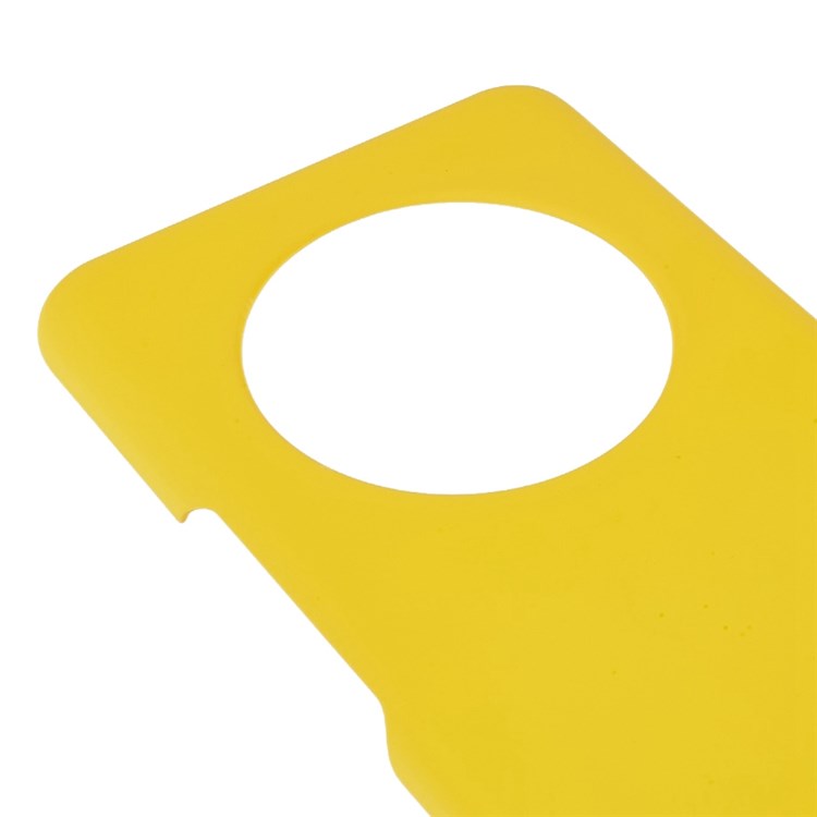 For Honor Magic4 Glossy Surface Rubberized Finish Hard PC Back Case Anti-drop Phone Cover - Yellow