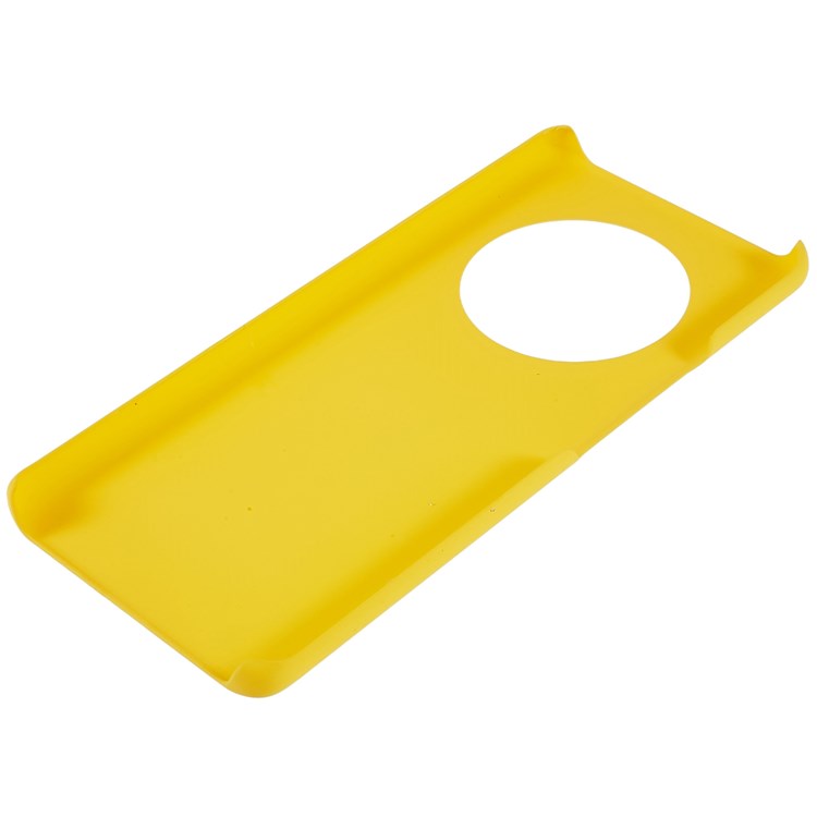 For Honor Magic4 Glossy Surface Rubberized Finish Hard PC Back Case Anti-drop Phone Cover - Yellow