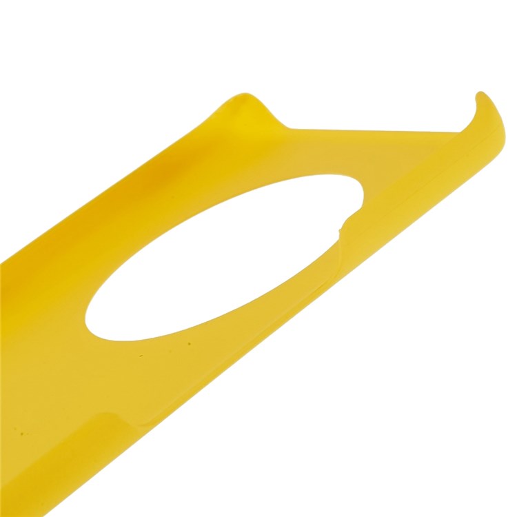 For Honor Magic4 Glossy Surface Rubberized Finish Hard PC Back Case Anti-drop Phone Cover - Yellow