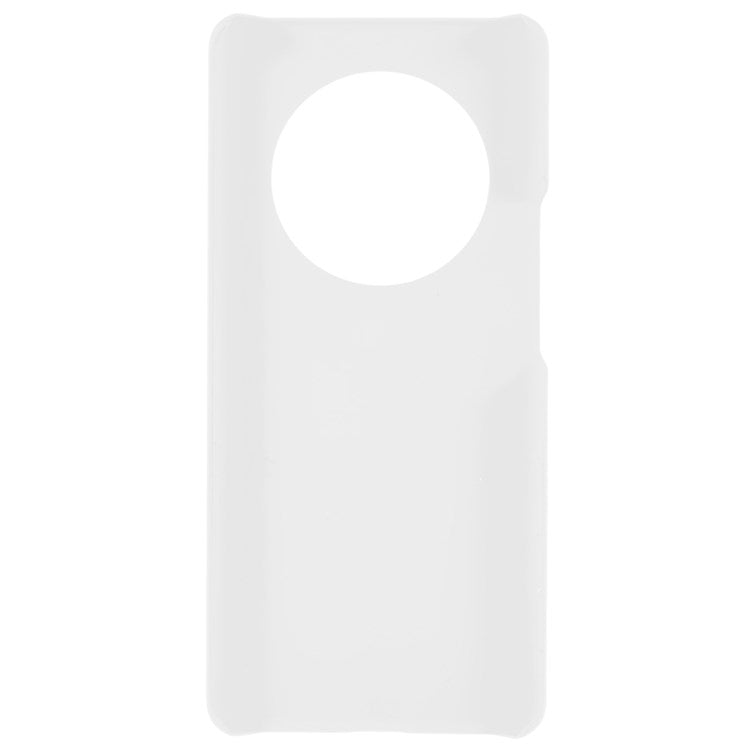 For Honor Magic4 Glossy Surface Rubberized Finish Hard PC Back Case Anti-drop Phone Cover - White