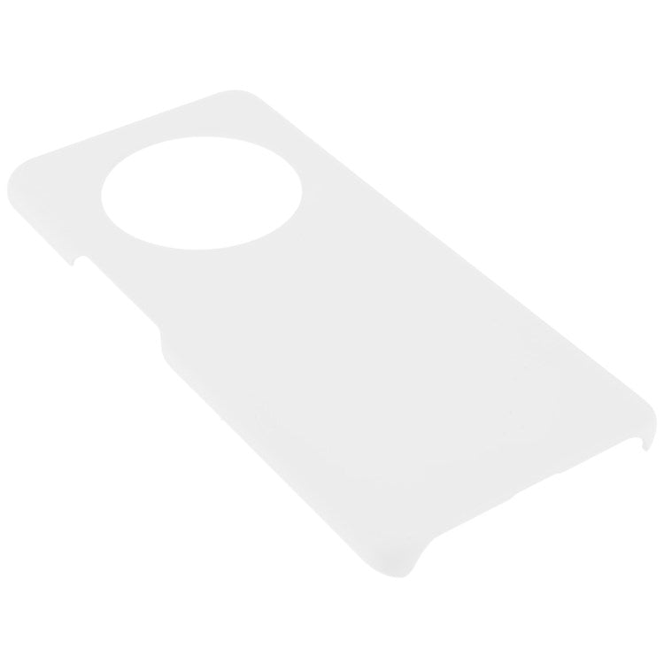 For Honor Magic4 Glossy Surface Rubberized Finish Hard PC Back Case Anti-drop Phone Cover - White