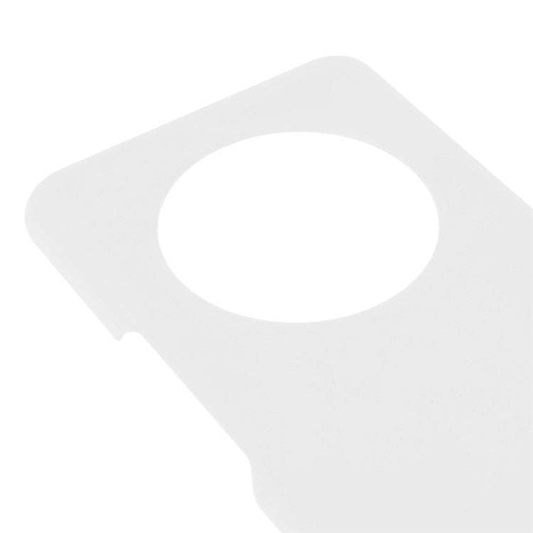 For Honor Magic4 Glossy Surface Rubberized Finish Hard PC Back Case Anti-drop Phone Cover - White