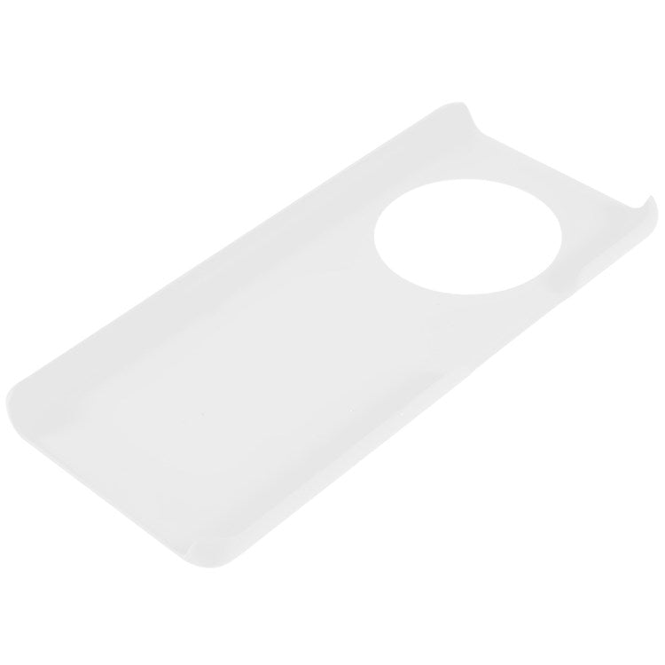 For Honor Magic4 Glossy Surface Rubberized Finish Hard PC Back Case Anti-drop Phone Cover - White