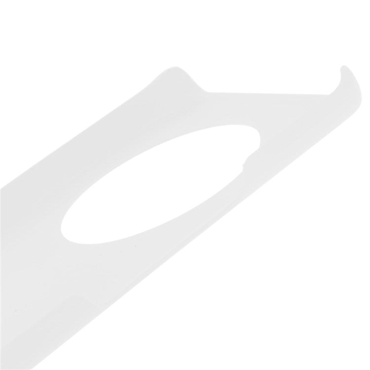 For Honor Magic4 Glossy Surface Rubberized Finish Hard PC Back Case Anti-drop Phone Cover - White