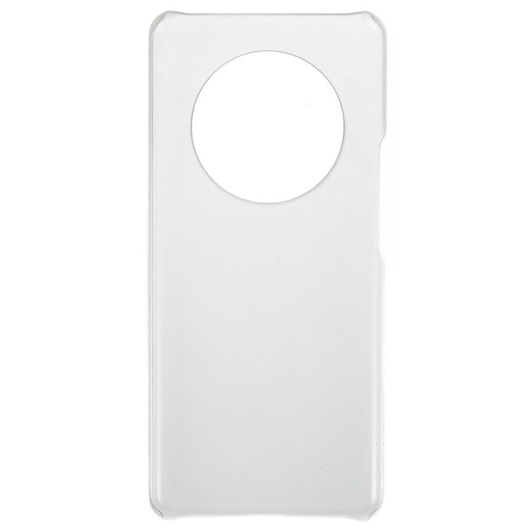 For Honor Magic4 Glossy Surface Rubberized Finish Hard PC Back Case Anti-drop Phone Cover - Transparent