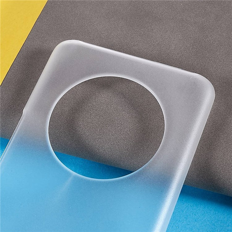 For Honor Magic4 Glossy Surface Rubberized Finish Hard PC Back Case Anti-drop Phone Cover - Transparent