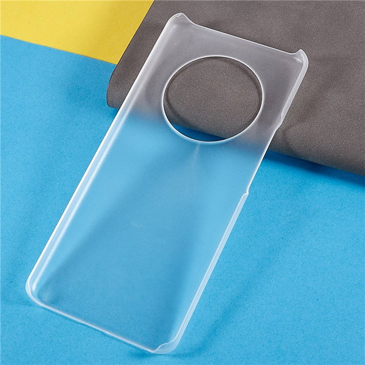 For Honor Magic4 Glossy Surface Rubberized Finish Hard PC Back Case Anti-drop Phone Cover - Transparent