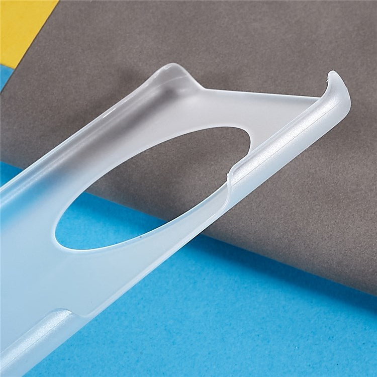 For Honor Magic4 Glossy Surface Rubberized Finish Hard PC Back Case Anti-drop Phone Cover - Transparent