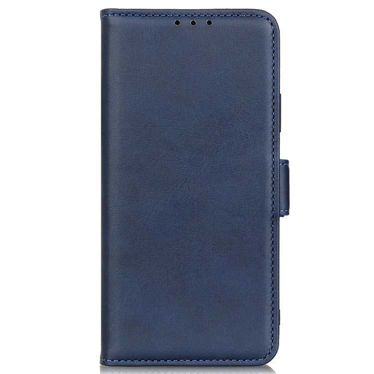 Textured PU Leather Phone Cover for Honor X8 4G, Stand Wallet Folio Flip Magnetic Cover - Blue