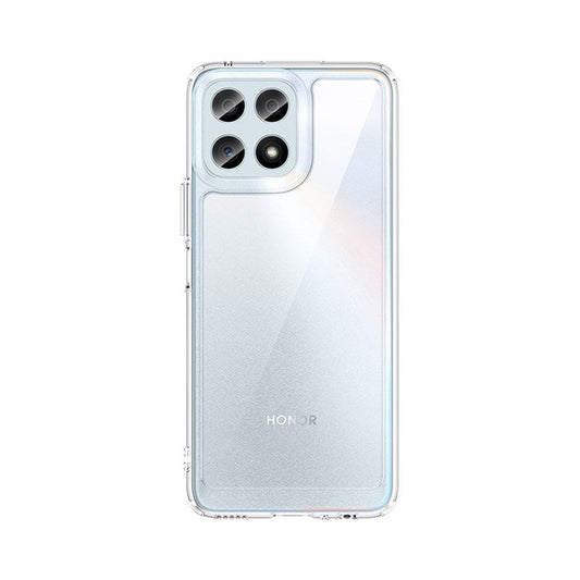 For Honor X30i / X8 4G / Play6T Pro Independent Buttons Phone Shell Shockproof TPU+Acrylic Hybrid Case - Transparent