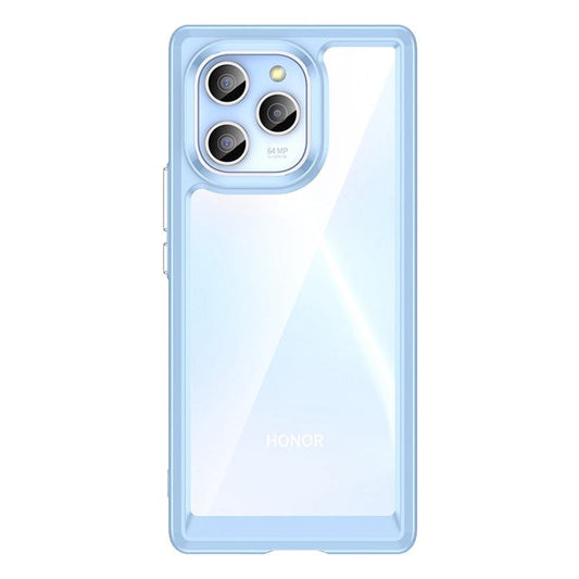 For Honor 60 SE TPU + Acrylic Hybrid Case Independent PC Buttons Anti-scratch Anti-fall Cell Phone Shell - Baby Blue