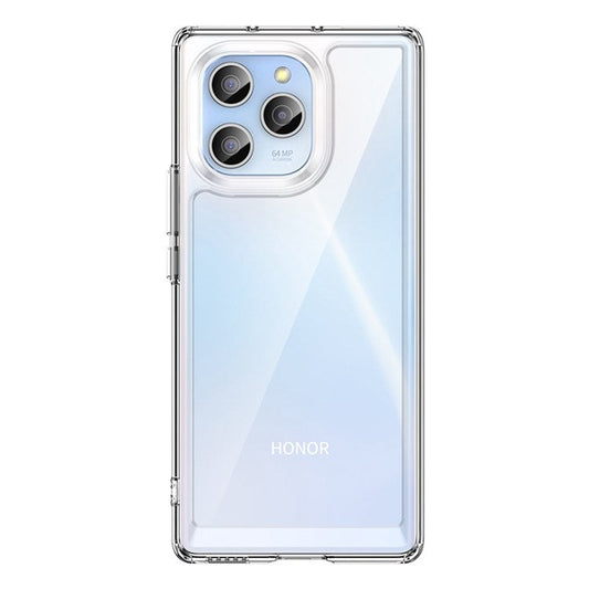 For Honor 60 SE TPU + Acrylic Hybrid Case Independent PC Buttons Anti-scratch Anti-fall Cell Phone Shell - Transparent