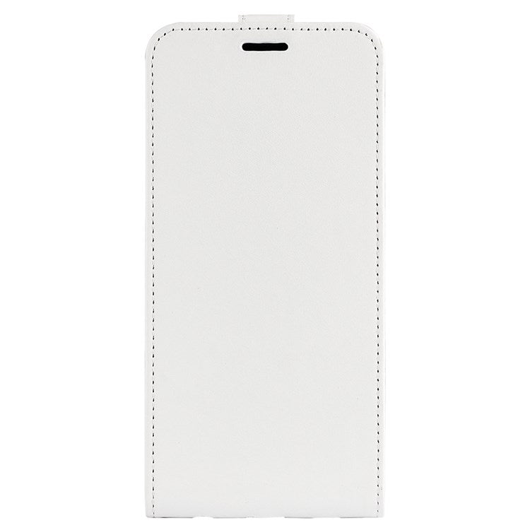 Vertical Flip Crazy Horse Texture Leather Case for Honor X30/Magic4 Lite 5G, Fingerprint-Free Phone Case with Single Card Holder - White