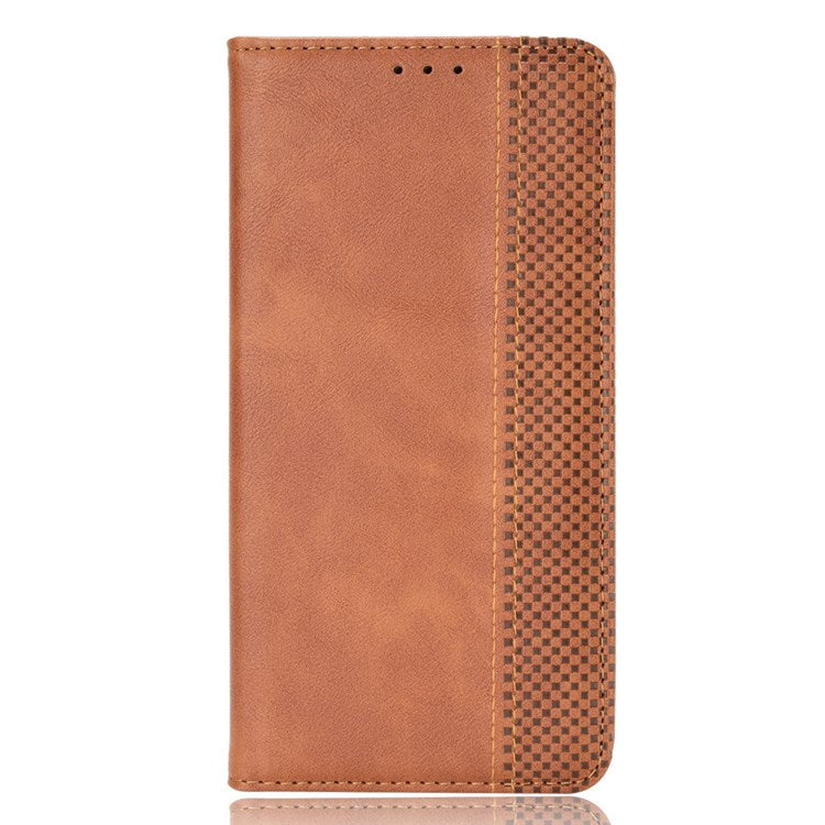 Cell Phone Cover for Honor 50 SE/Huawei nova 9 SE, All-inclusive Protection Auto-Absorbed Retro Surface Wallet Stand Leather Phone Shell - Brown