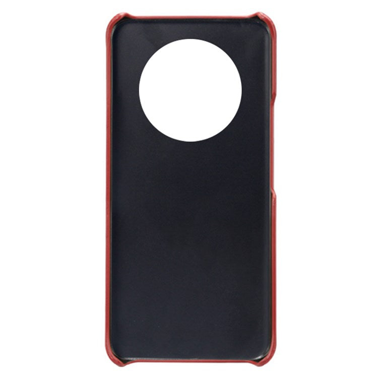 For Honor X30/Magic4 Lite 5G/X9 4G/5G Phone Case with Two Card Slots Wear-resistant PU Leather Coated Hard PC Protector Cover - Red