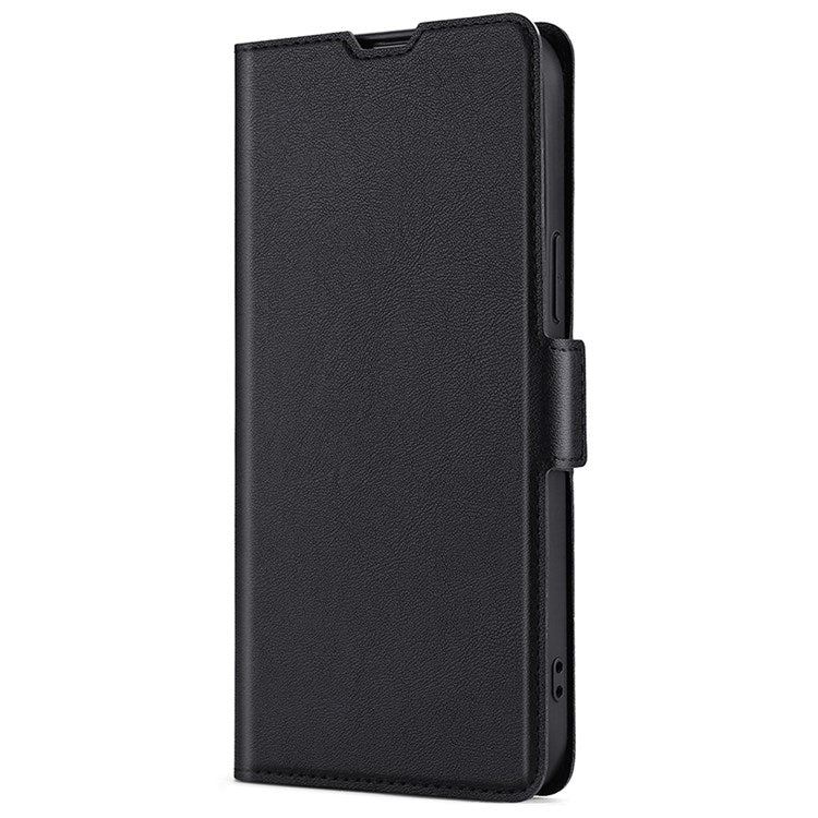 For Honor 70 Pro 5G/70 Pro+ 5G Side Magnetic Clasp Stand Phone Cover PU Leather Card Slot Shockproof Case - Black