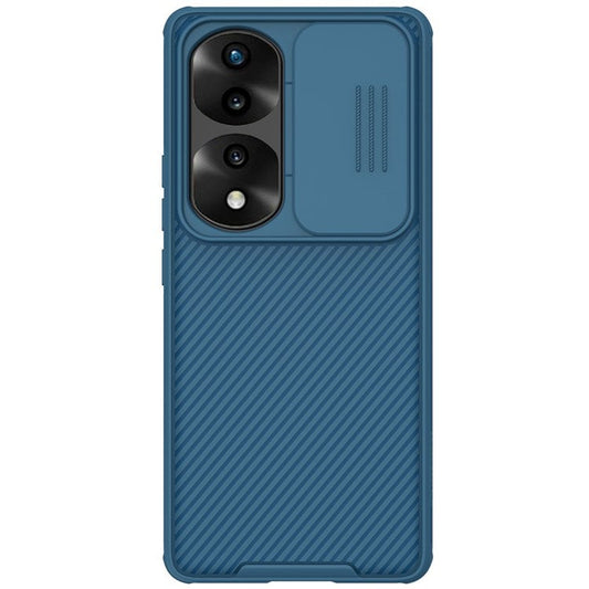 NILLKIN CamShield Pro Series for Honor 70 Pro 5G/70 Pro+ 5G Case Hard PC Soft TPU Scratch-Resistant Non-Slip Phone Protector with Slide Camera Lens Cover - Blue
