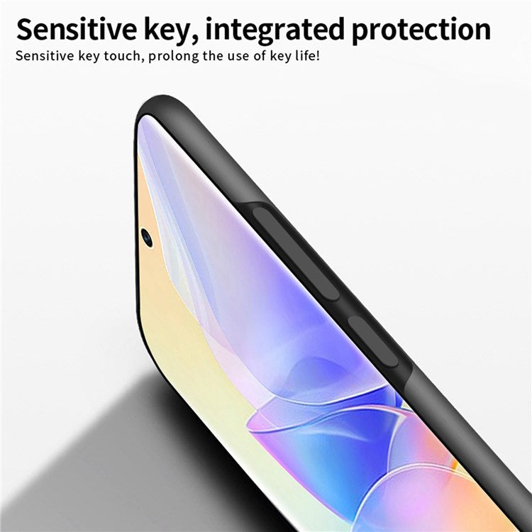 MOFI JK PC Series-1 Shield for Honor 60 SE Phone Case Matte Hard PC Back Slim Protective Guardian with Strap - Black