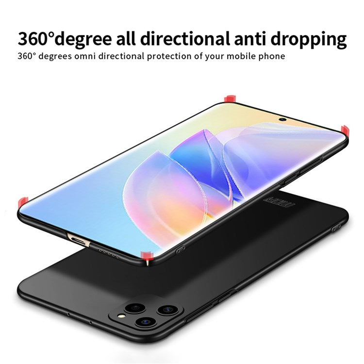 MOFI JK PC Series-1 Shield for Honor 60 SE Phone Case Matte Hard PC Back Slim Protective Guardian with Strap - Rose Gold