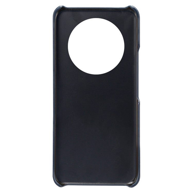 For Honor X40 5G / X9a 5G / Magic5 Lite 5G PU Leather Coated Hard PC Hybrid Phone Case Shockproof Anti-Scratch Dual Card Slots Cover - Blue