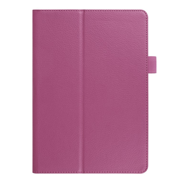 For Huawei MediaPad T3 10 Anti-Scratch Stylish Shockproof Litchi Skin Leather Case with Supporting Stand - Purple
