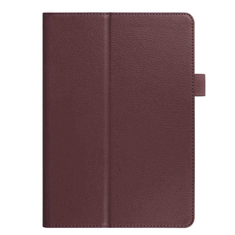 For Huawei MediaPad T3 10 Anti-Scratch Stylish Shockproof Litchi Skin Leather Case with Supporting Stand - Brown