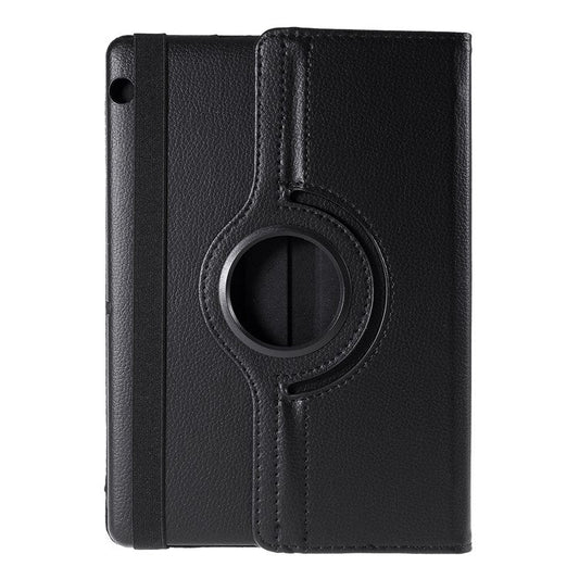 For Huawei MediaPad T3 10 Litchi Skin Leather 360 Degree Rotary Stand Multi-Angle Support Tablet Case - Black