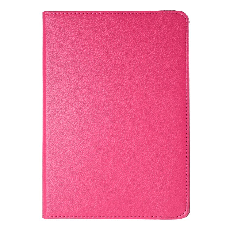 For Huawei MediaPad T3 10 Litchi Skin Leather 360 Degree Rotary Stand Multi-Angle Support Tablet Case - Rose