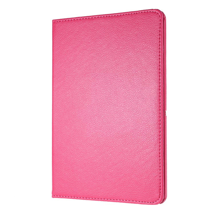 For Huawei MediaPad T3 10 Litchi Skin Leather 360 Degree Rotary Stand Multi-Angle Support Tablet Case - Rose