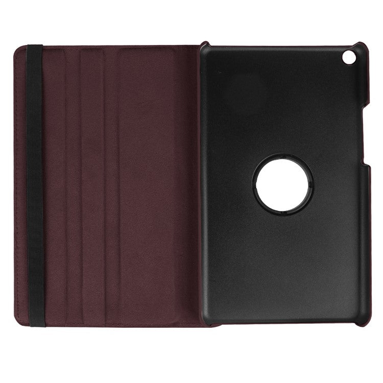 360 Degree Rotary Stand  Litchi Texture Leather Tablet Casing for Huawei MediaPad T3 8.0 - Brown
