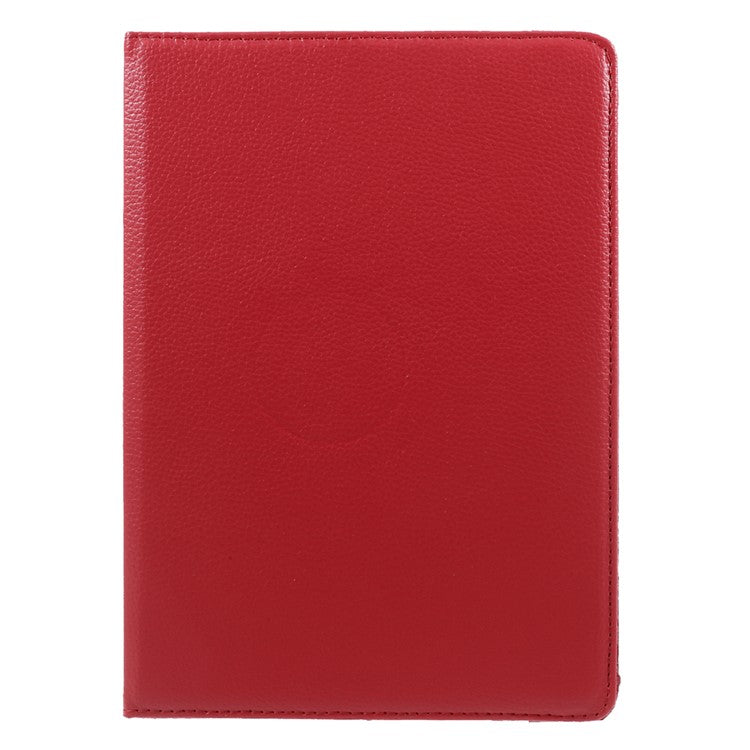 Litchi Texture 360° Swivel Leather Stand Cover for Huawei MediaPad M3 Lite 10 (10.1 Inch) - Red