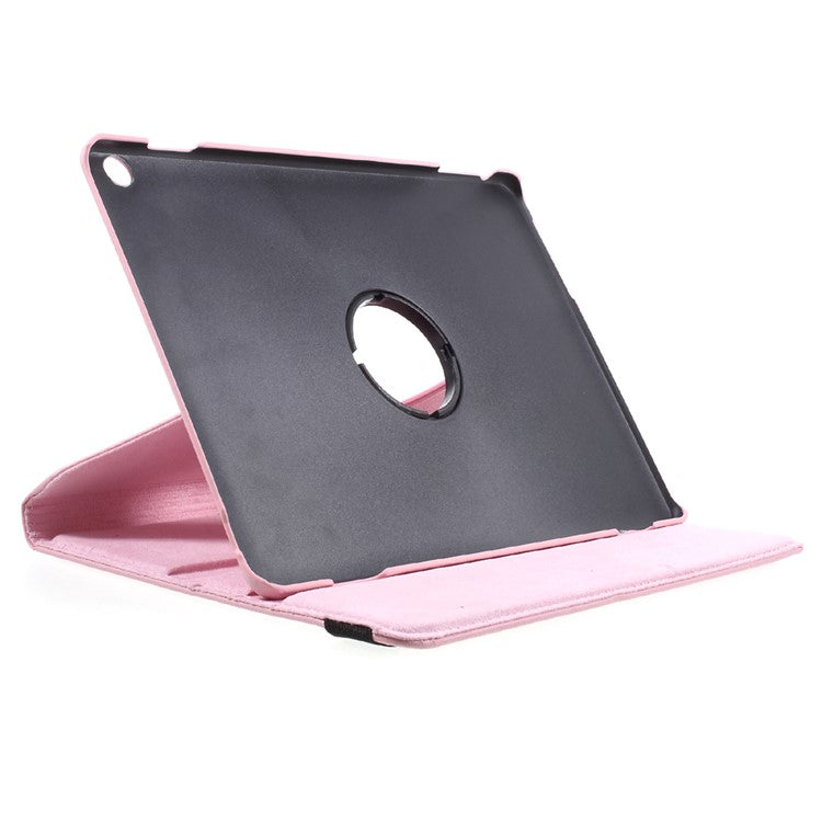 Litchi Grain 360 Degree Rotary Stand Leather Flip Case for Huawei MediaPad M3 Lite 10 (10.1 Inch) - Pink