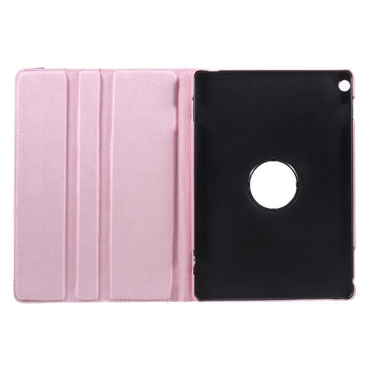 Litchi Grain 360 Degree Rotary Stand Leather Flip Case for Huawei MediaPad M3 Lite 10 (10.1 Inch) - Pink