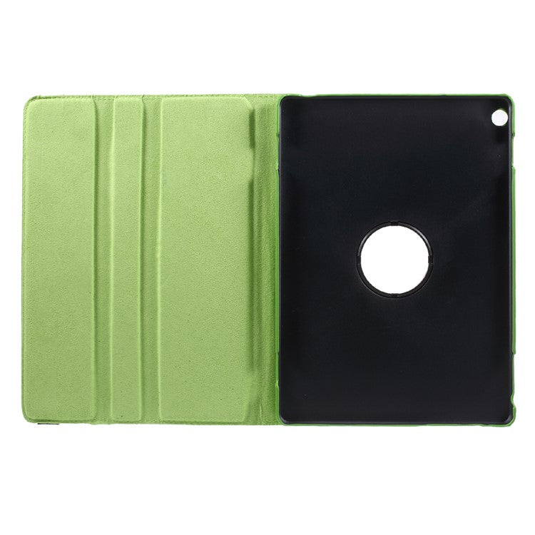 Litchi Skin PU Leather 360 Degree Rotary Stand Shell for Huawei MediaPad M3 Lite 10 (10.1 Inch) - Green