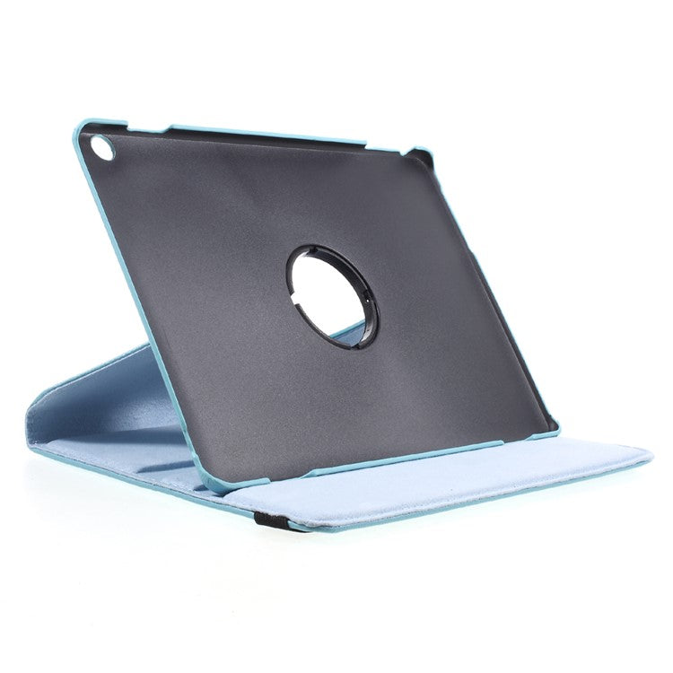 Elastic Band 360 Degree Swivel Stand Leather Shell for Huawei MediaPad M3 Lite 10 (10.1 Inch) - Baby Blue