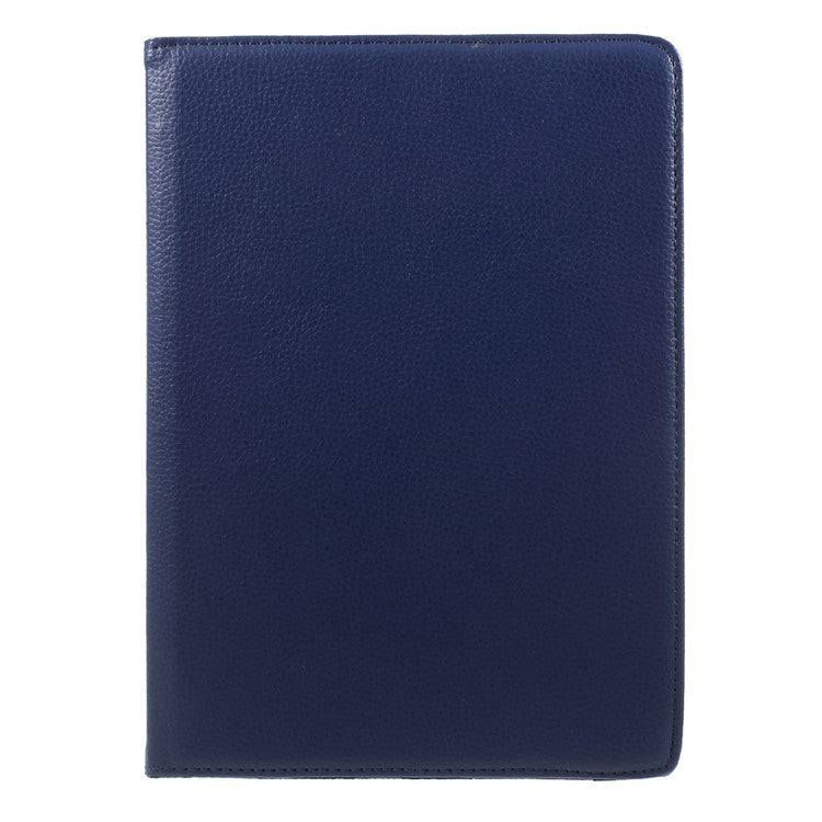 Rotary Stand Leather Tablet Cover with Lychee Texture for Huawei MediaPad M3 Lite 10 (10.1 Inch) - Dark Blue