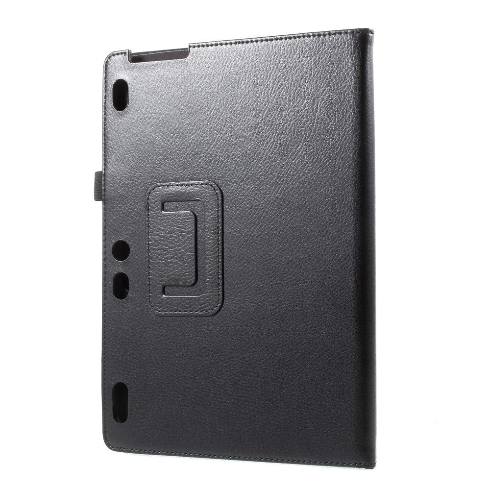 Protective Leather Stand Case for Lenovo Tab 3 10 Plus TB3-X70F - Black