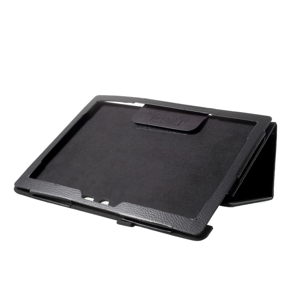 Protective Leather Stand Case for Lenovo Tab 3 10 Plus TB3-X70F - Black