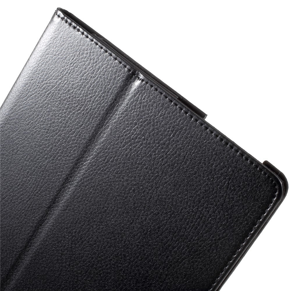 Protective Leather Stand Case for Lenovo Tab 3 10 Plus TB3-X70F - Black