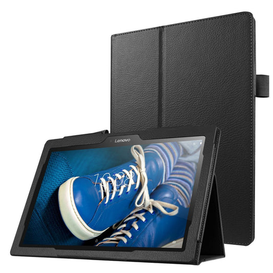 Litchi Texture Smart Leather Case for Lenovo Tab 2 A10-30 X30F - Black