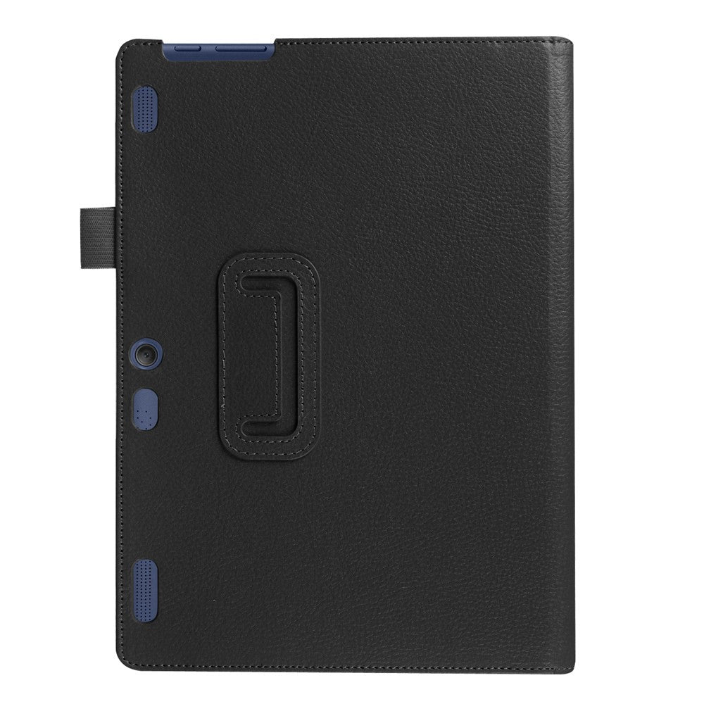 Litchi Texture Smart Leather Case for Lenovo Tab 2 A10-30 X30F - Black
