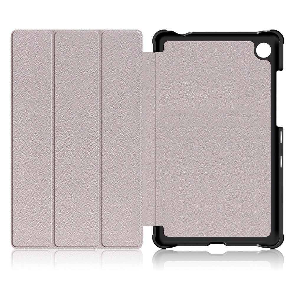 For  Lenovo Tab M7 (2nd Gen) TB-7305F / (3rd Gen) PU Leather Tablet Case Tri-fold Stand Scratch Resistant Flip Cover - Black