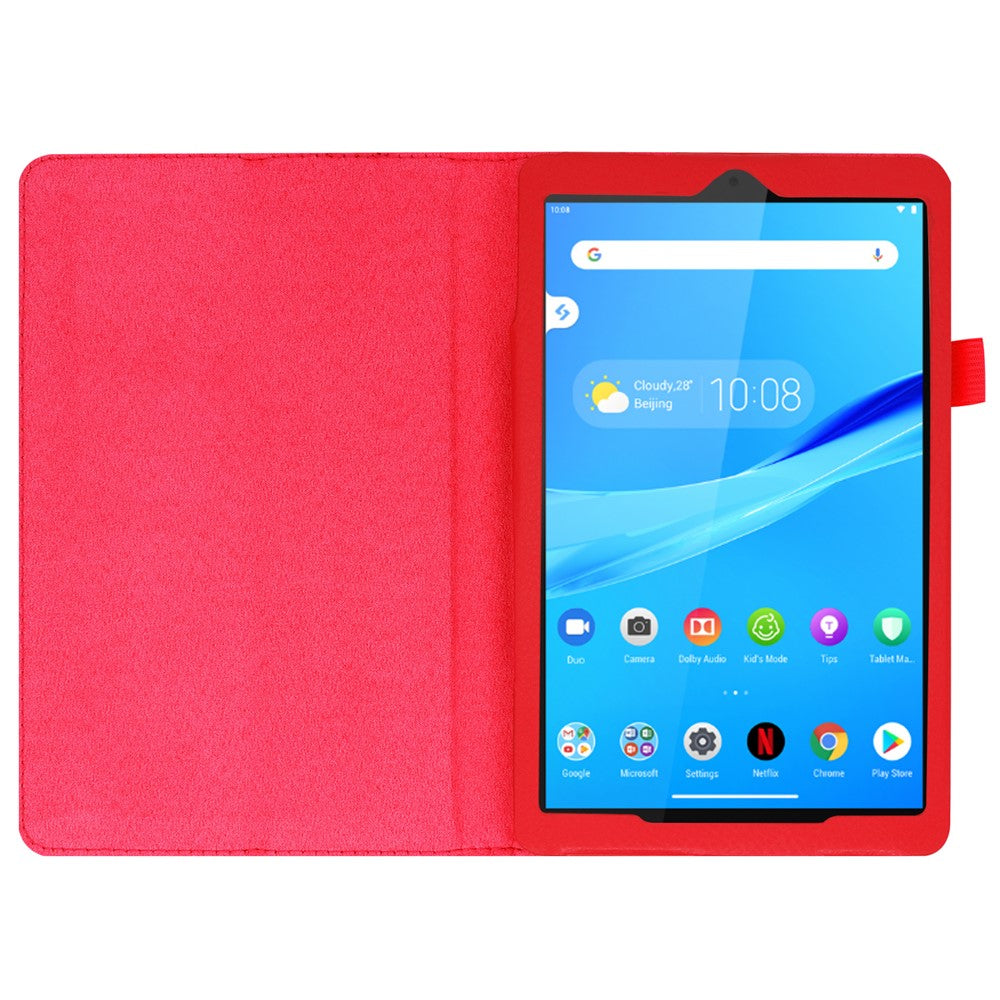 For Lenovo Tab M8/Tab M8 (2nd Gen) Litchi Texture Leather Case Tablet Cover - Red