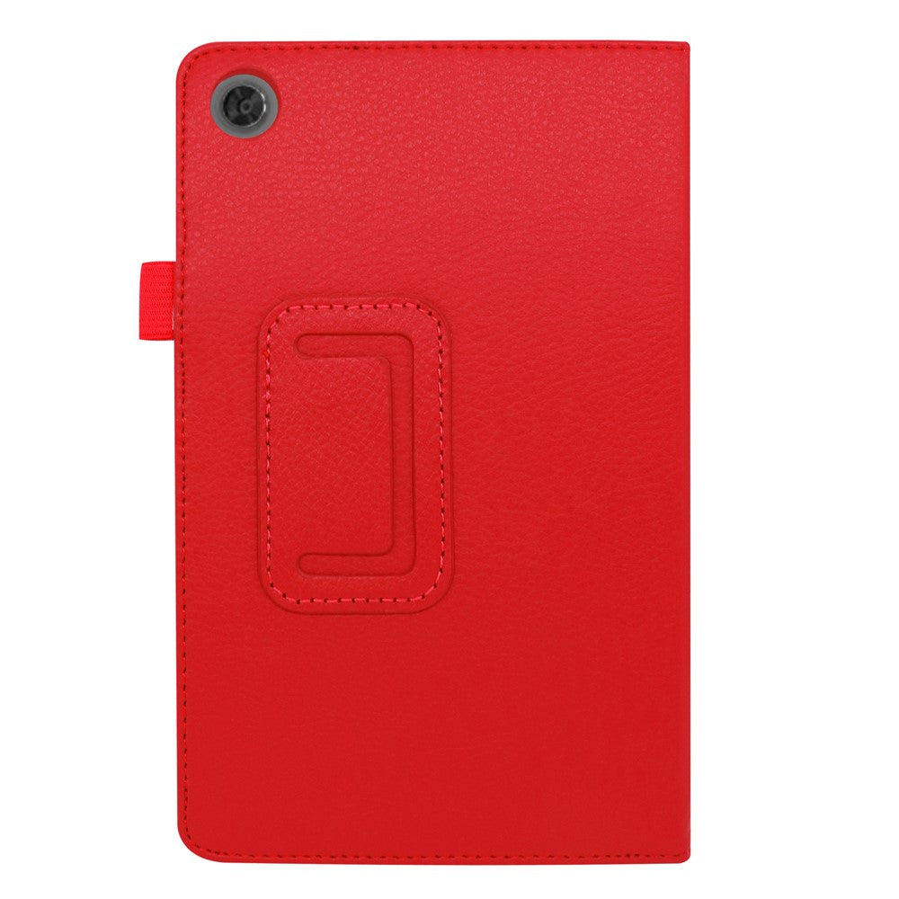 For Lenovo Tab M8/Tab M8 (2nd Gen) Litchi Texture Leather Case Tablet Cover - Red