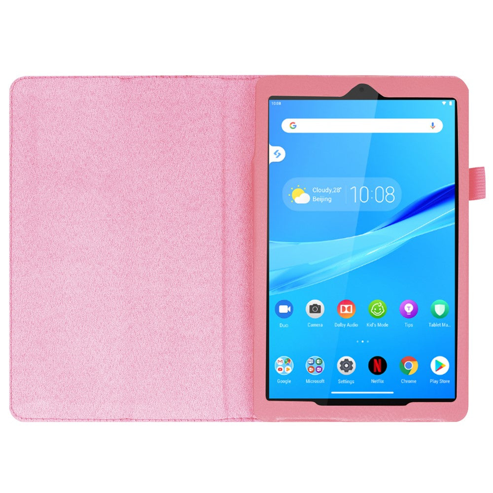 For Lenovo Tab M8/Tab M8 (2nd Gen) Litchi Texture Leather Case Tablet Cover - Pink